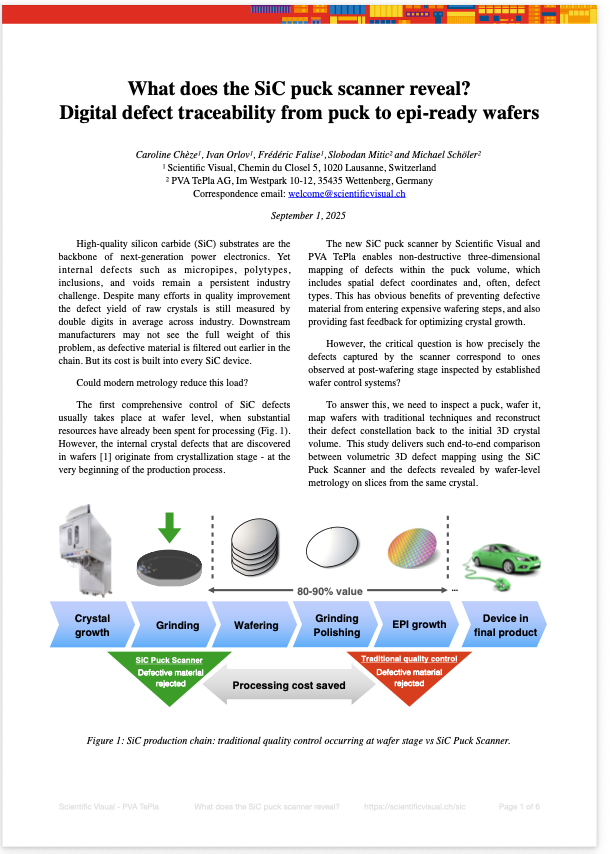 What does the SiC Puck Scanner reveal? — first page